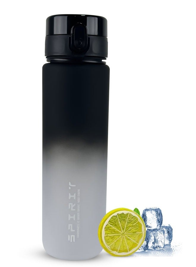 سبيريت زجاجات ماء، زجاجة ماء رياضية سعة 1000 مل، خالية من مادة BPA، فوهة عريضة مقاومة للتسرب، زجاجة شرب محمولة مثالية كهدية للنادي الرياضي والأنشطة الخارجية. - Image 1